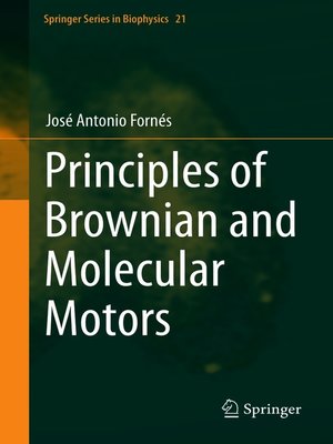 cover image of Principles of Brownian and Molecular Motors